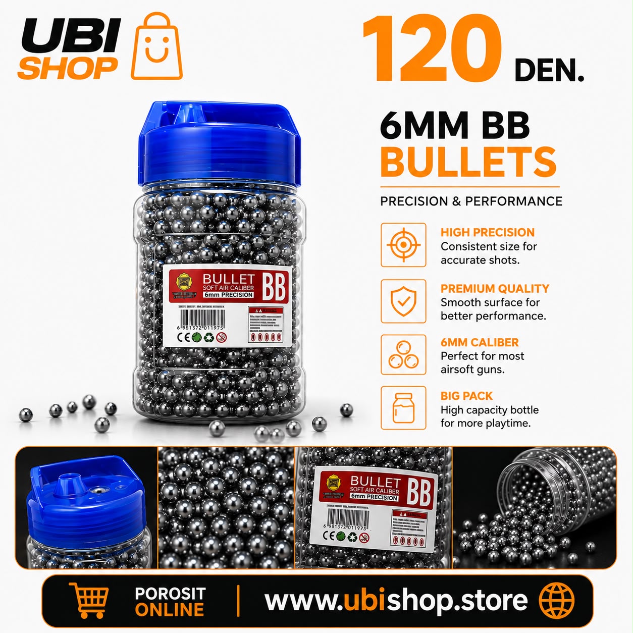 BULLETS 6MM BB